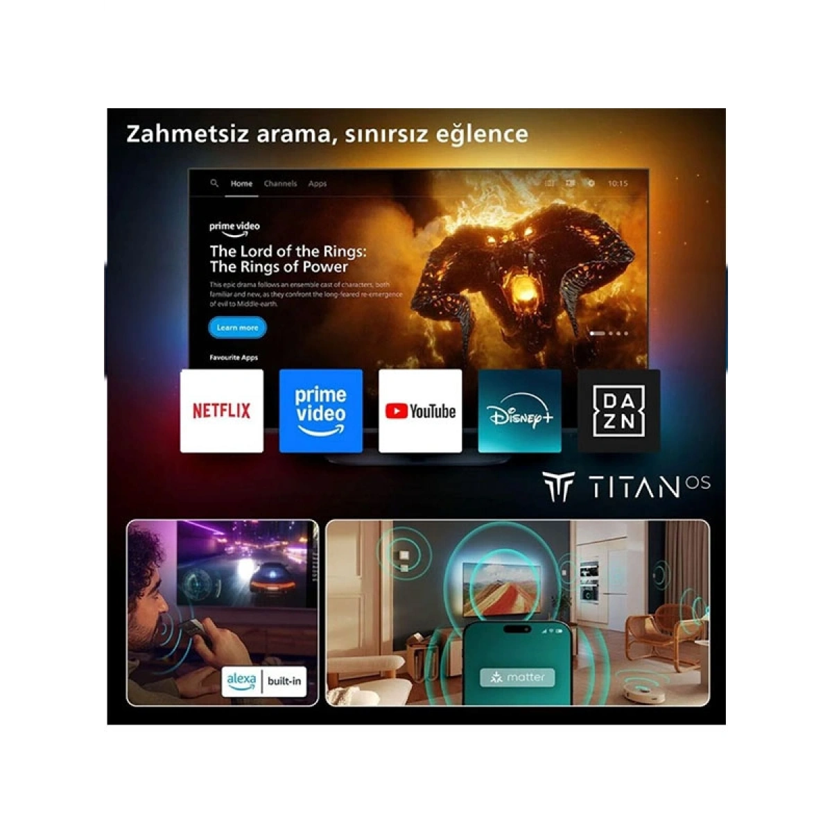 Philips Ambilight TheOne 55PUS9000 4K UHD QLED 139cm 55 Smart TV Dolby Vision TitanOS