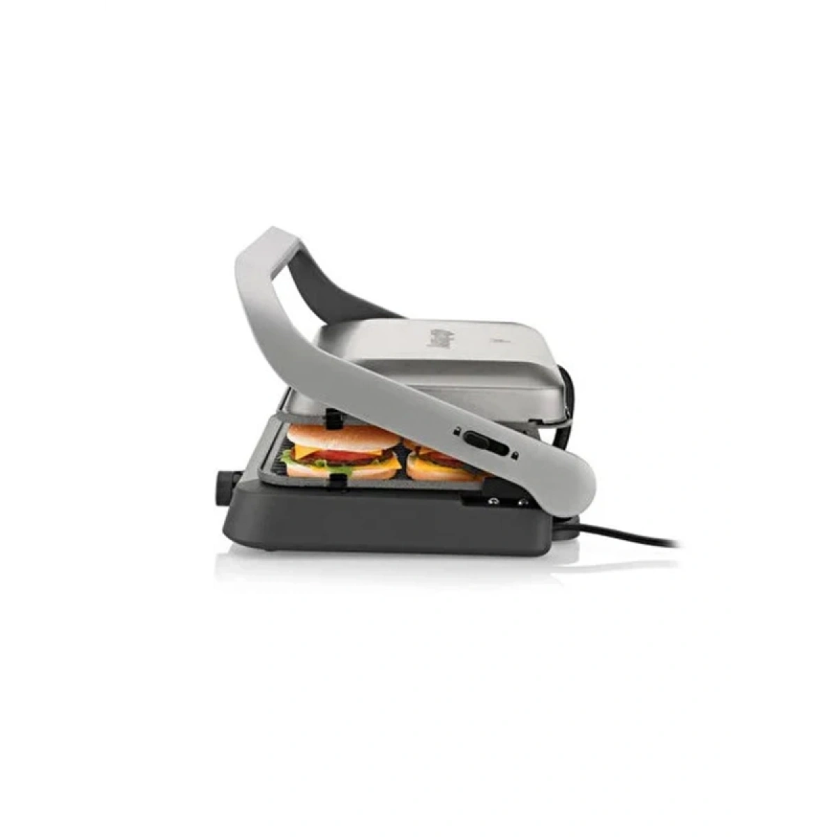 Arzum AR2001 Tostçu Delux 1800 W Granit Tost Makinesi, Çift Taraflı Plaka, 180 Derece Açılır Gövde, Inox