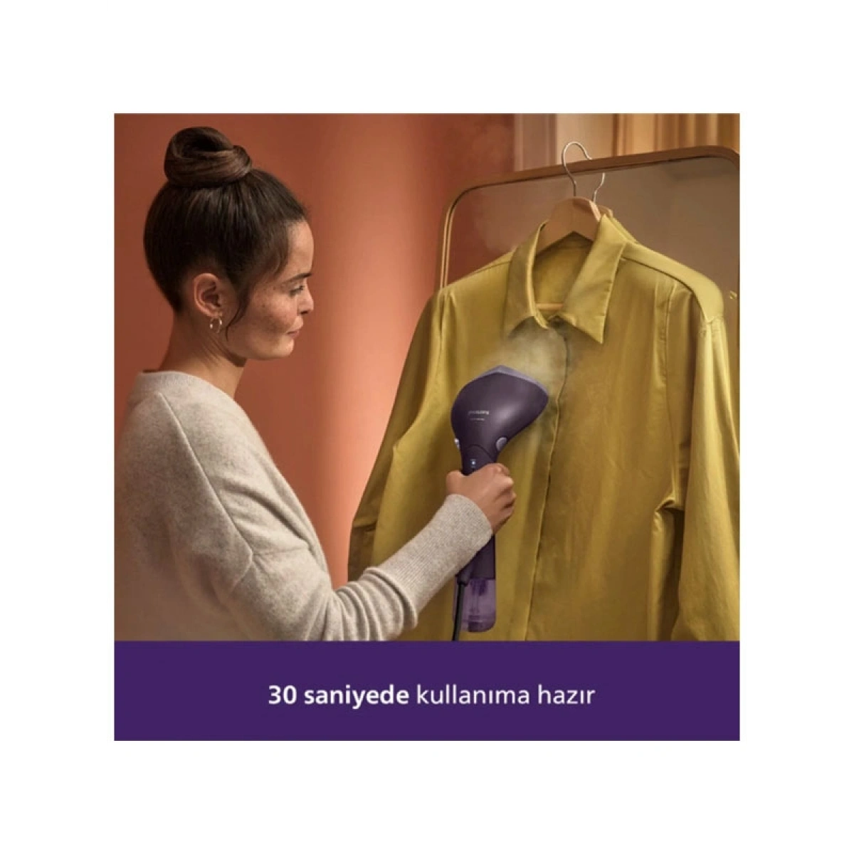 Philips STH7050/30 Buharlı Düzleştirici 1500 W Seyahat Ütüsü, 30 Saniyede Hazır, Taşınabilir Buharlı Ütü