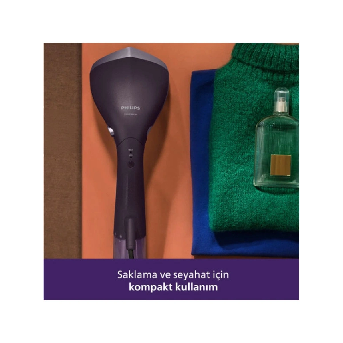 Philips STH7050/30 Buharlı Düzleştirici 1500 W Seyahat Ütüsü, 30 Saniyede Hazır, Taşınabilir Buharlı Ütü