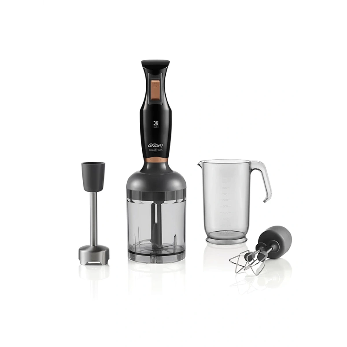 Arzum AR1108-S Smarty Neo El Blender Seti - Siyah