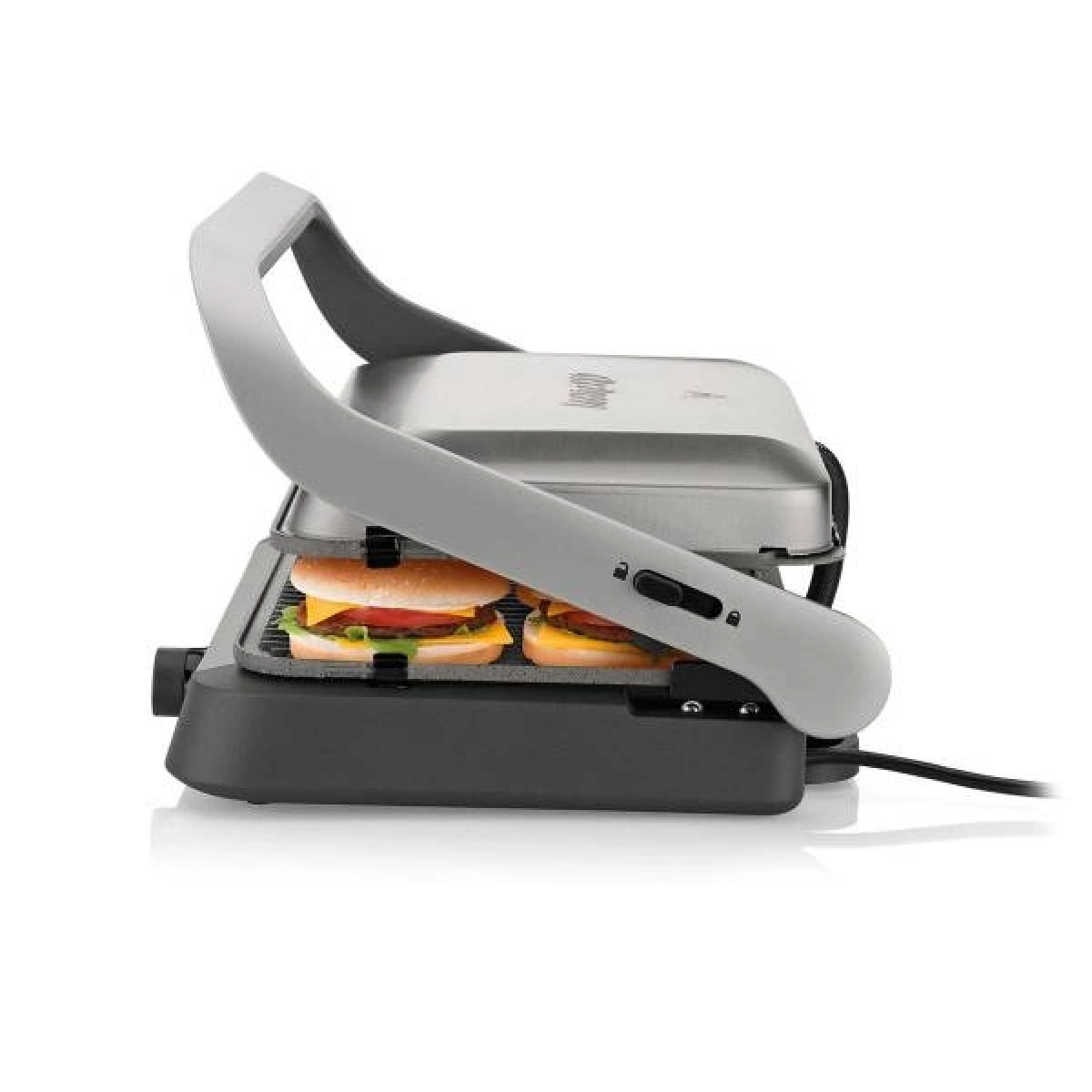 Arzum AR2001 Tostçu Delux 1800 W Granit Tost Makinesi, Çift Taraflı Plaka, 180 Derece Açılır Gövde, Inox