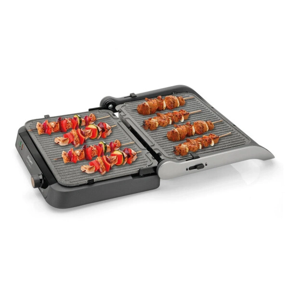 Arzum AR2001 Tostçu Delux 1800 W Granit Tost Makinesi, Çift Taraflı Plaka, 180 Derece Açılır Gövde, Inox