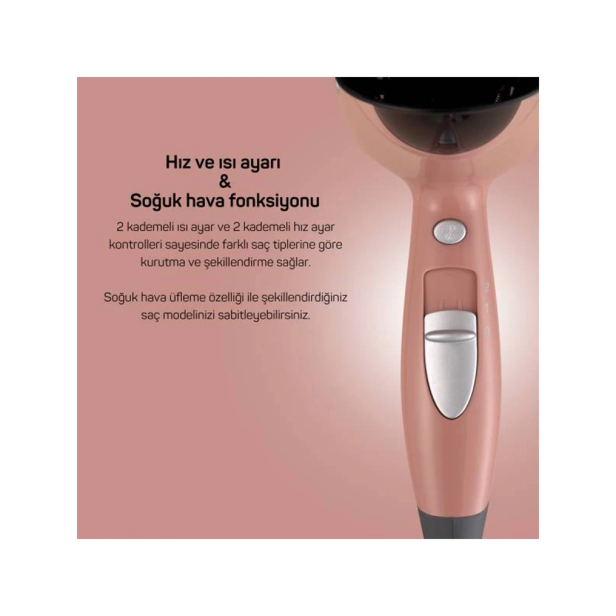 Arzum AR5014-AG Senfony Color Saç Kurutma Makinesi - Akşam Güneşi