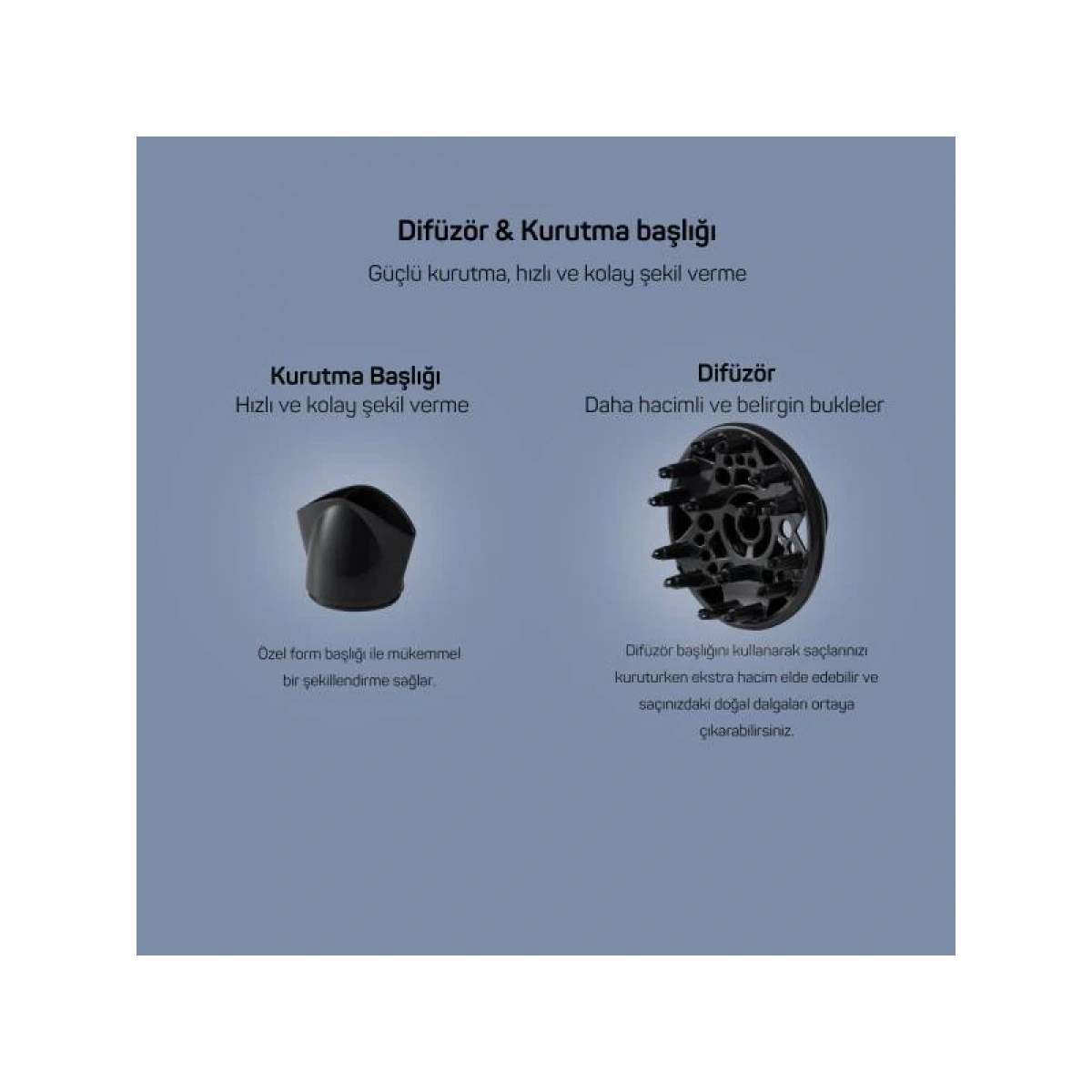 Arzum AR5014-DM Senfony Color Saç Kurutma Makinesi - Derin Mavi