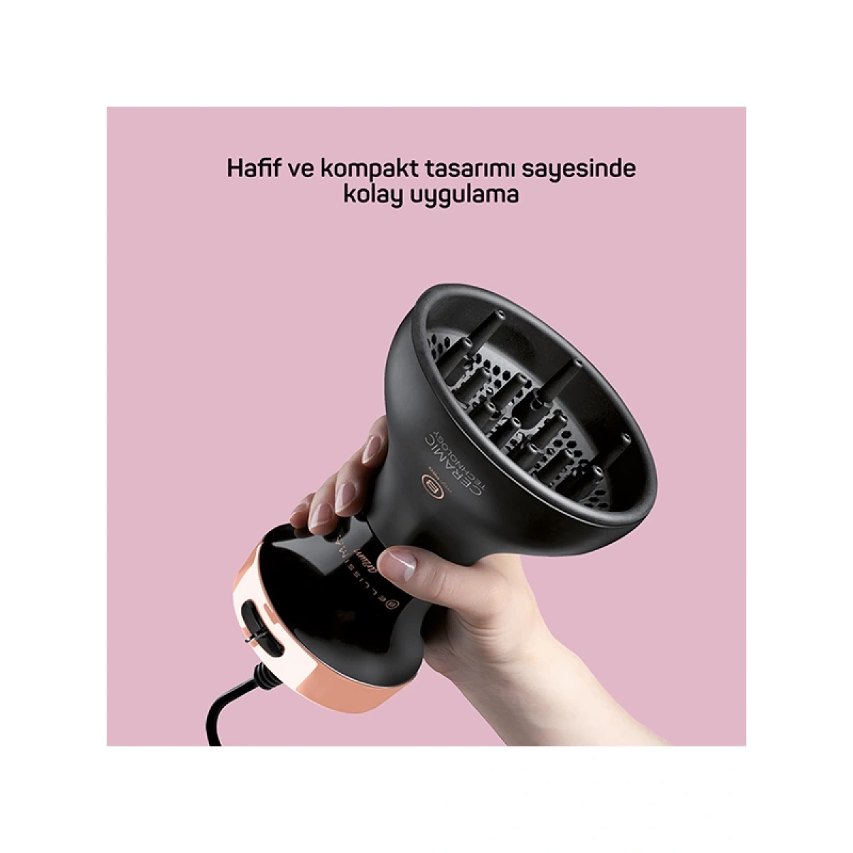 Arzum AR5086 Bellissima Diffon Ceramic Saç Kurutma Makinesi - Siyah