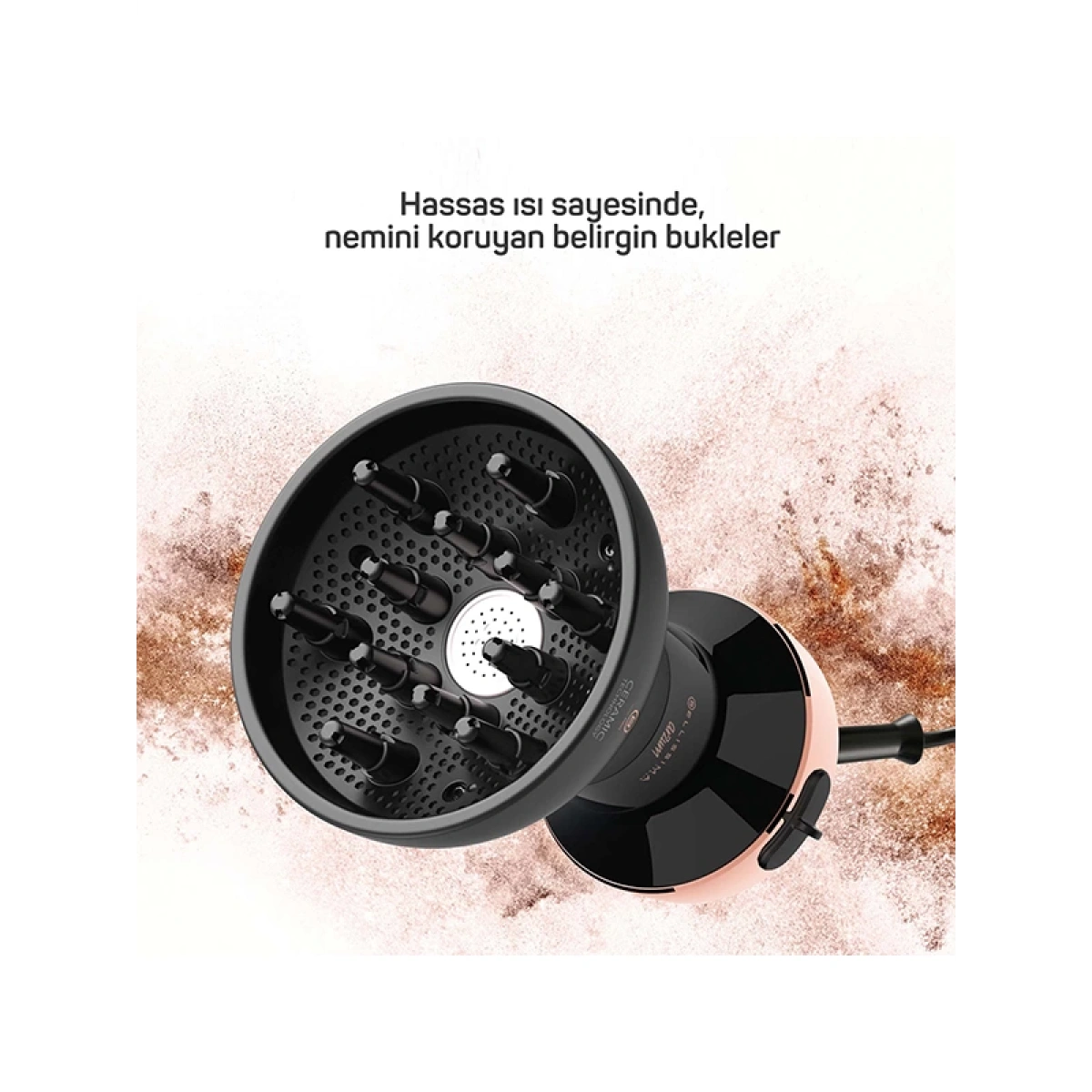 Arzum AR5086 Bellissima Diffon Ceramic Saç Kurutma Makinesi - Siyah