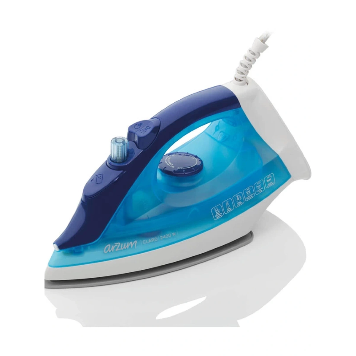 Arzum AR688 Claro Seramik Tabanlı Ütü - Mavi