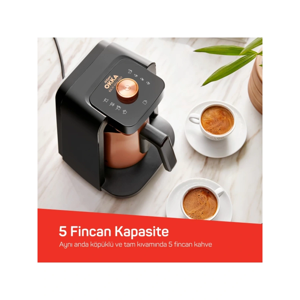 Arzum OK0020-K OKKA Rich Spin Pro Türk Kahvesi Makinesi - Bakır