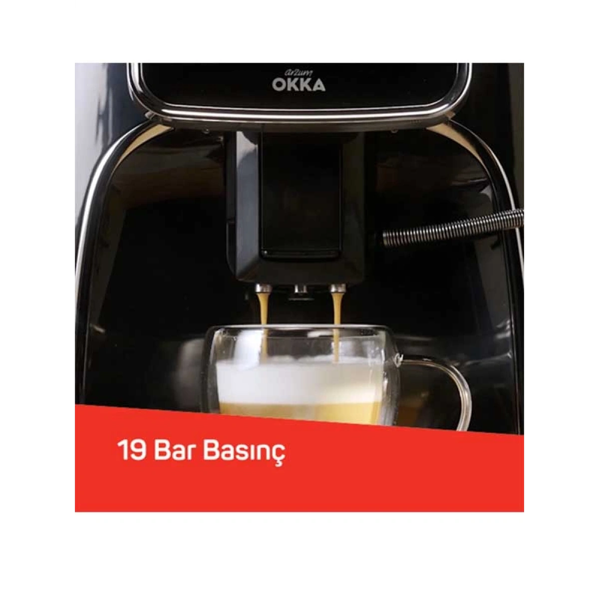 Arzum Okka Espresso Pro M Tam Otomatik Espresso Makinesi Bakır - OK0028-04