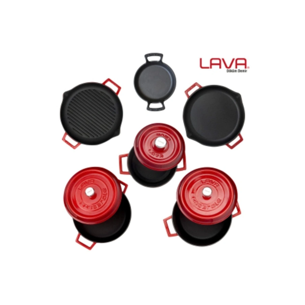 Demir Döküm 5`i Bir Yerde Seti (SAHAN VE SİLİKON SAP HEDİYELİ)