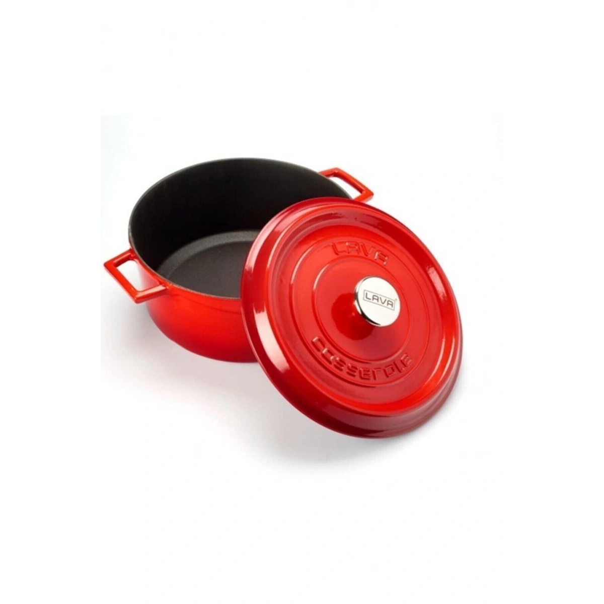 Döküm Beşli Tencere Tava Seti Trendy-Kırmızı