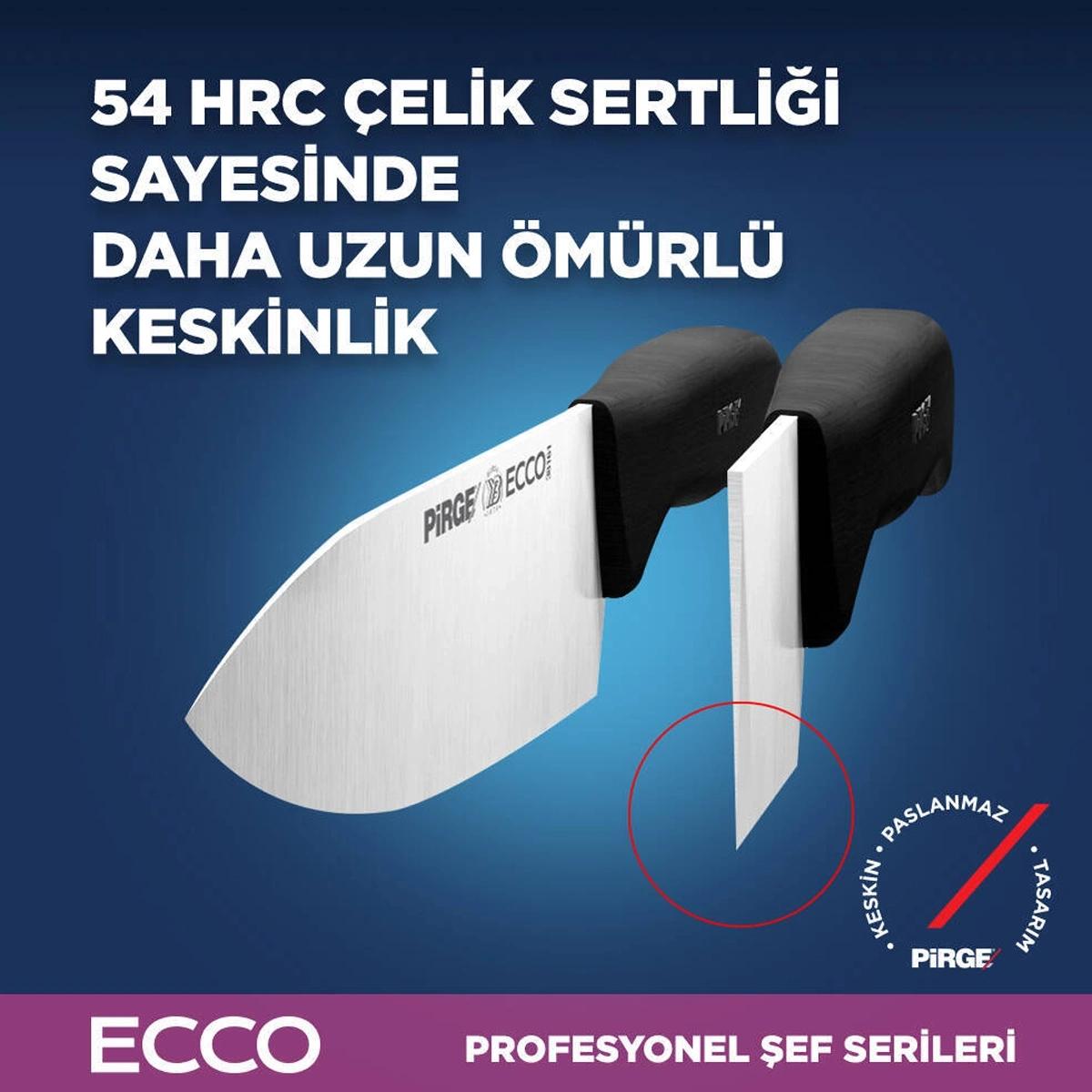 Pirge Ecco Şef Çantalı Bıçak Seti 6 Parça - 35194