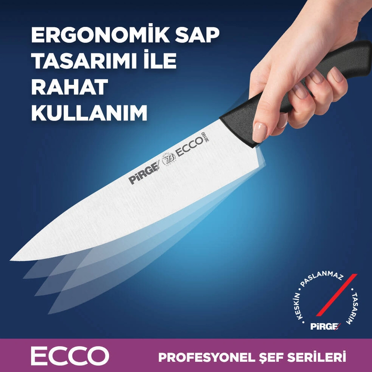 Pirge Ecco Şef Çantalı Bıçak Seti 6 Parça - 35194