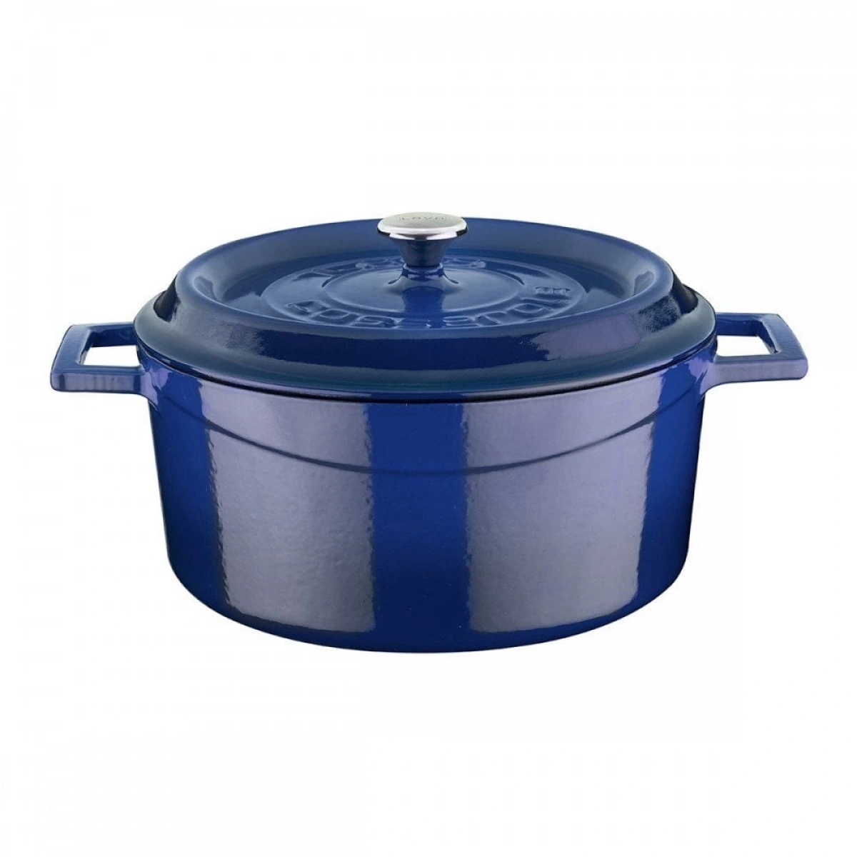 Lava 24 Cm Yuvarlak Derin Tencere - 28 Cm Yuvarlak Sığ Mavi Tencere Seti