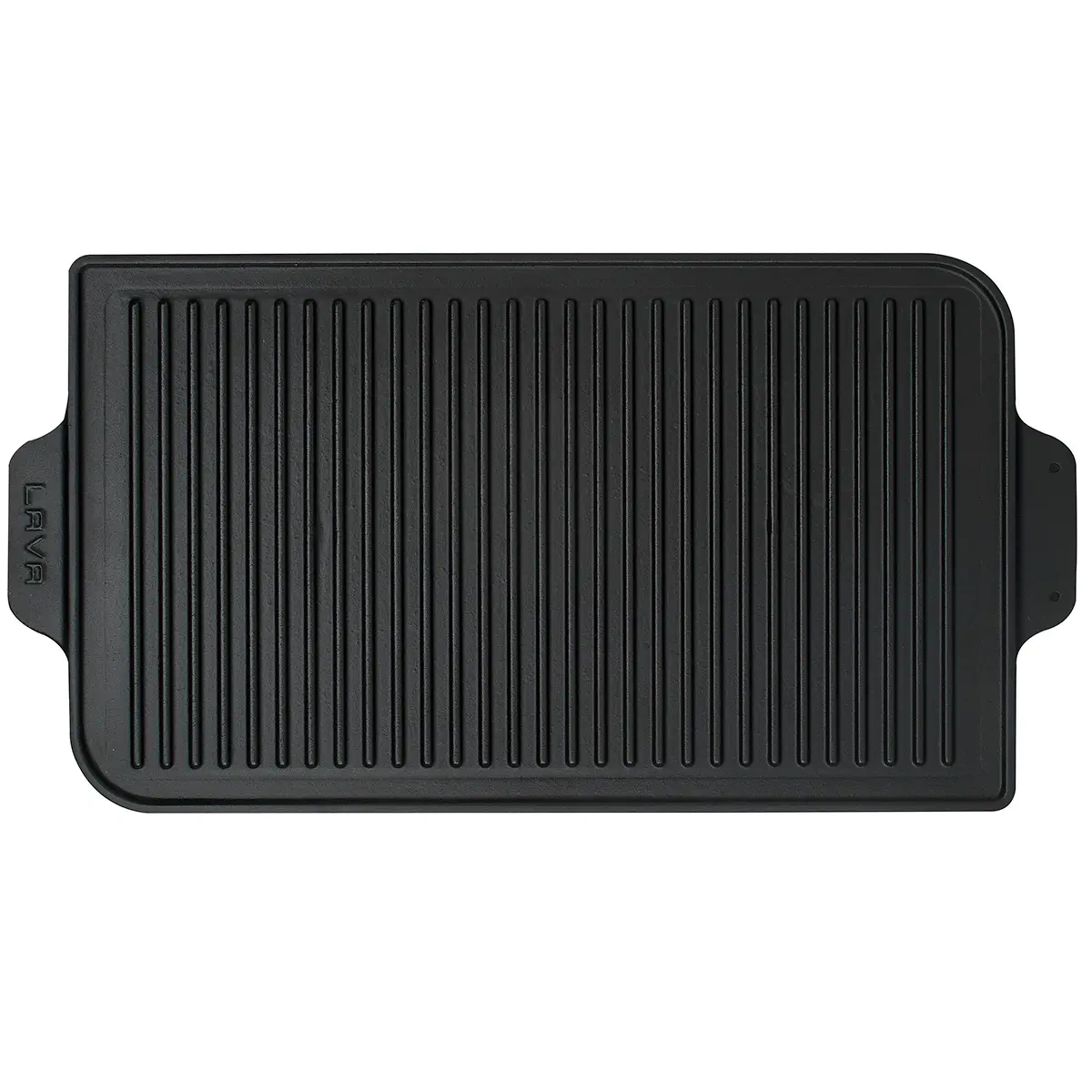 Lava Döküm Dikdörtgen Izgara Çift Yön Hot Plate Döküm Demir Yekpare Çift Kulplu Ölçü 26x47cm