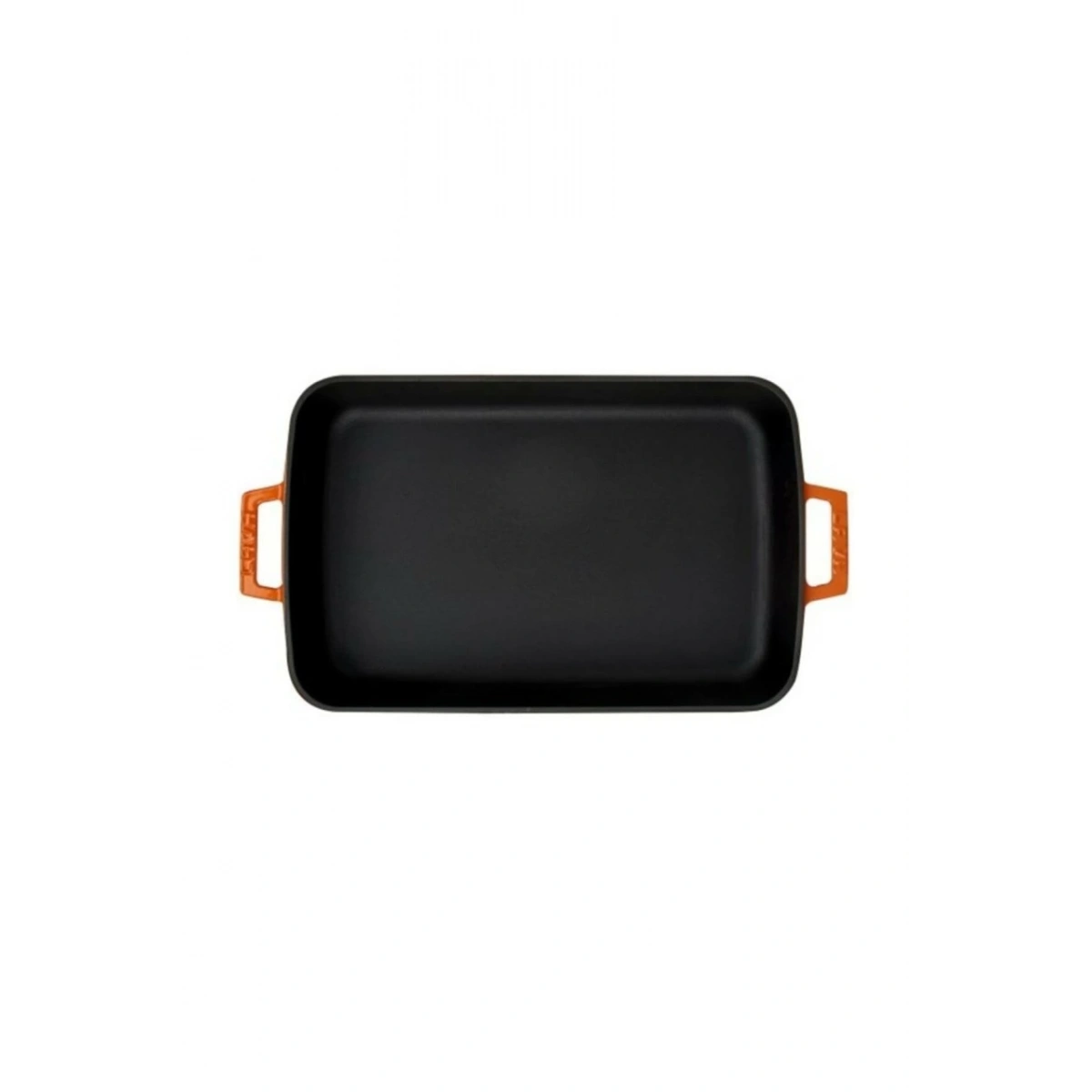 Lava Döküm Dikdörtgen Tepsi. Ölçü 26X40 cm. - TURUNCU