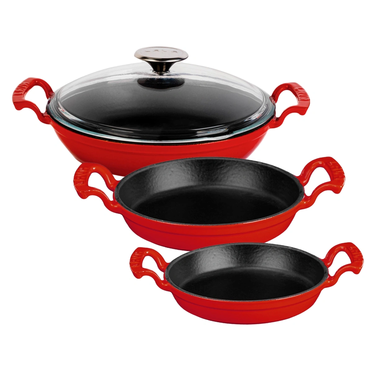 Lava NEO Trendy 12 Parça Kırmızı Döküm Tencere Seti