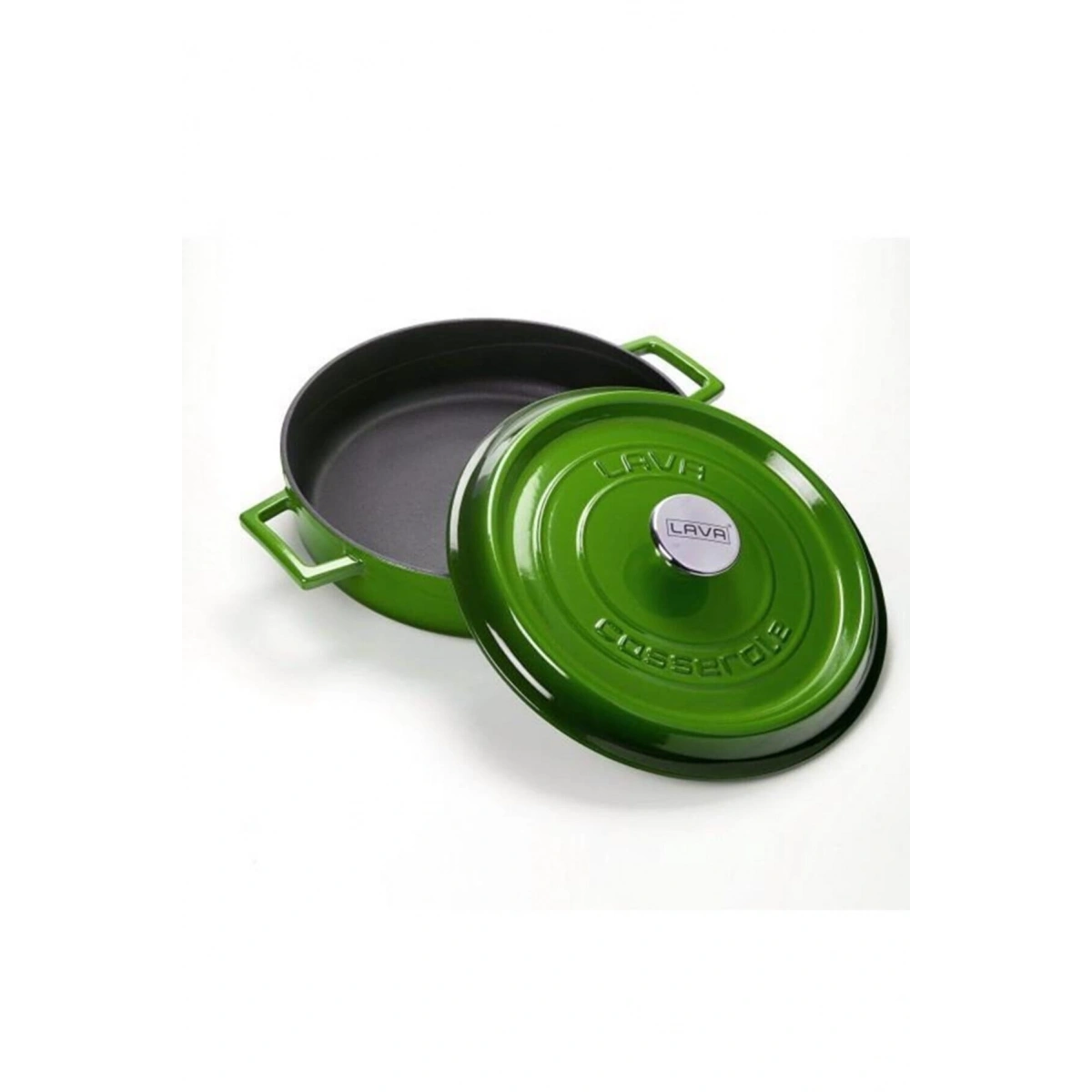 Lava Trendy 24 cm Yayvan Döküm Yeşil Tencere