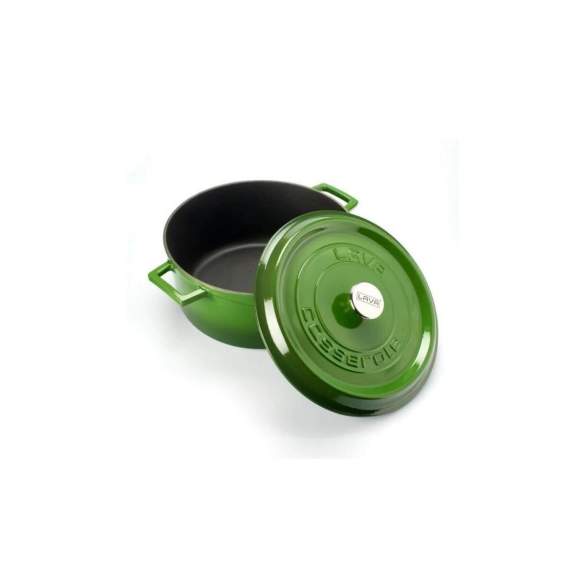 Lava Trendy 24 cm Yuvarlak Yeşil Döküm Tencere