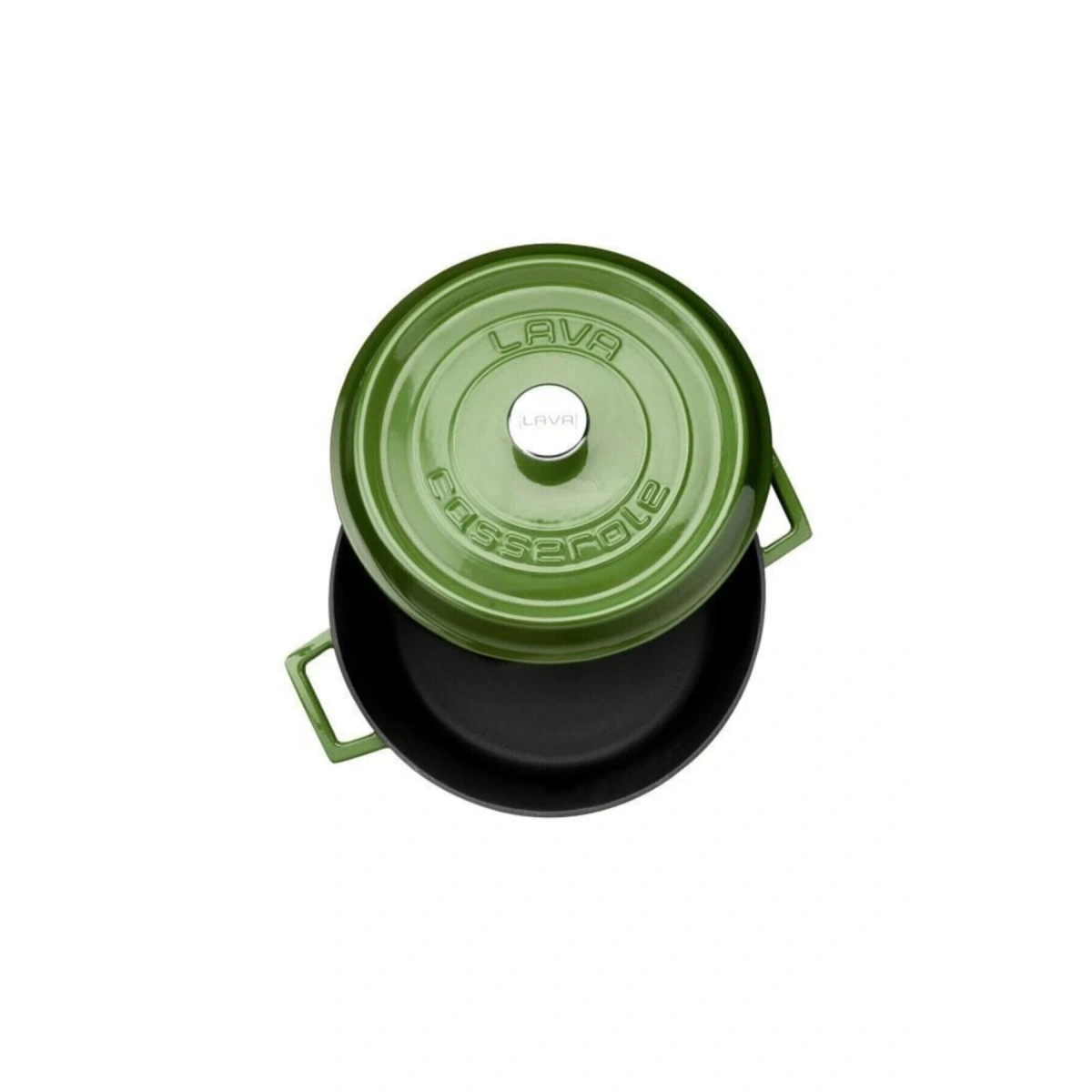 Lava Trendy 24 cm Yuvarlak Yeşil Döküm Tencere