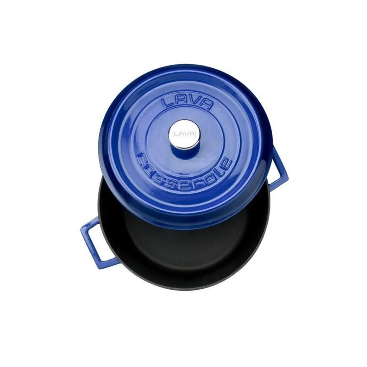 Lava Trendy 28 cm Yuvarlak Döküm Mavi Tencere