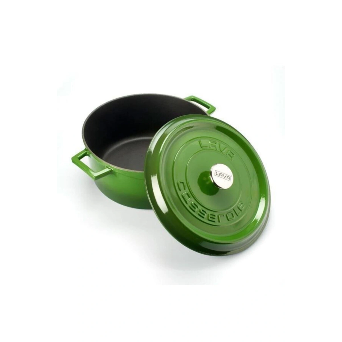 Lava Trendy 28 cm Yuvarlak Döküm Yeşil Tencere
