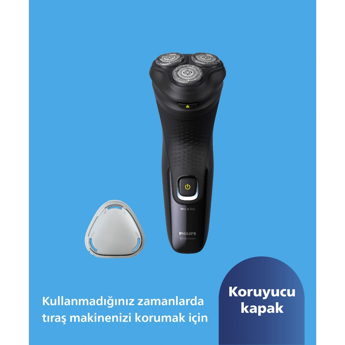 Philips 3000XSerisi Tıraş Makinesi X3021/00,Sinekkaydı Tıraş,Islak ve Kuru Kullanım,Hassas Düzeltici