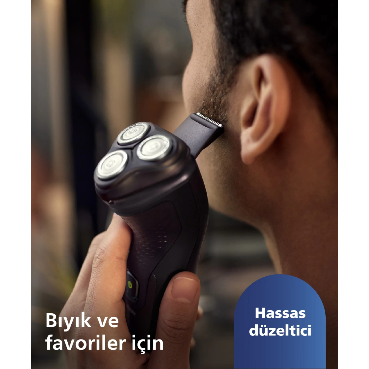 Philips 3000XSerisi Tıraş Makinesi X3021/00,Sinekkaydı Tıraş,Islak ve Kuru Kullanım,Hassas Düzeltici