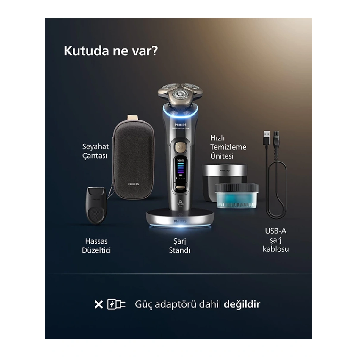 Philips XP9402/31 SkinIQ Pro i9000 Prestige Ultra Islak ve Kuru Elektrikli Tıraş Makinesi