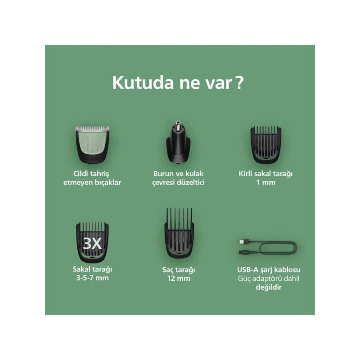 Philips MG3920/15 7si 1 Arada All-in-One 3000 Serisi Erkek Bakım Seti