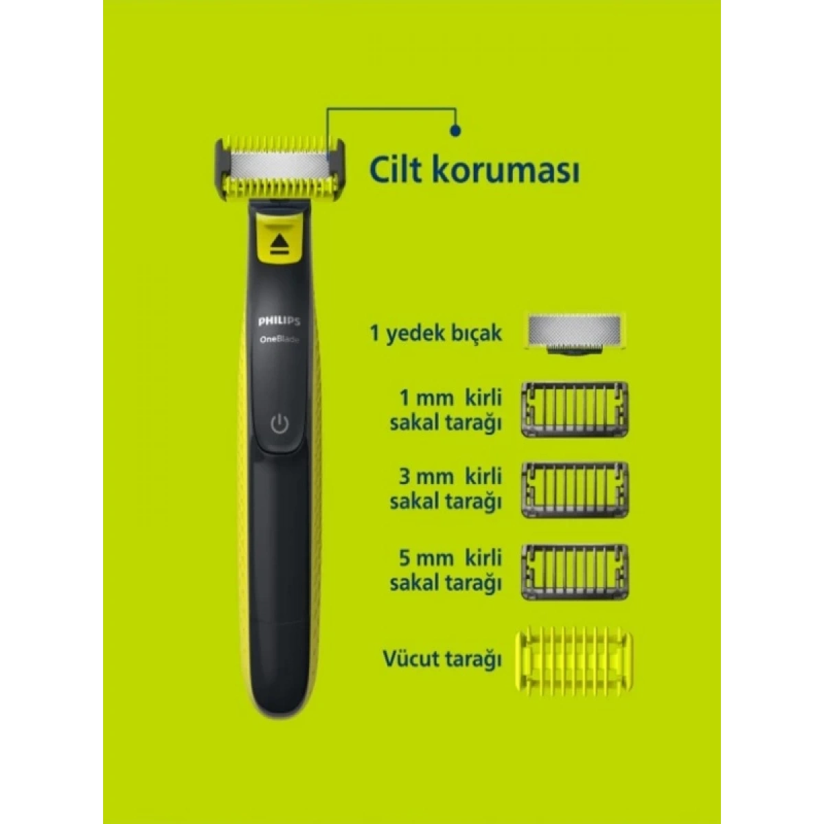 Philips QP2824/10 Oneblade Yüz Ve Vücut Şekilendirici