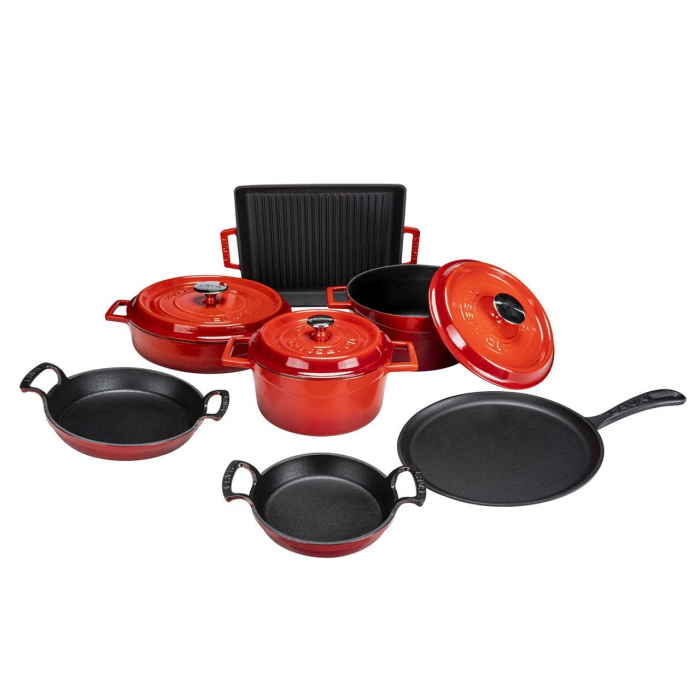 Lava Trendy XXL 10 Parça Kırmızı Döküm Tencere Seti Fiyatı