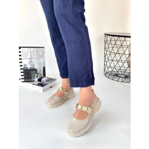 Okira Bej Rugan Oxford Ayakkabı