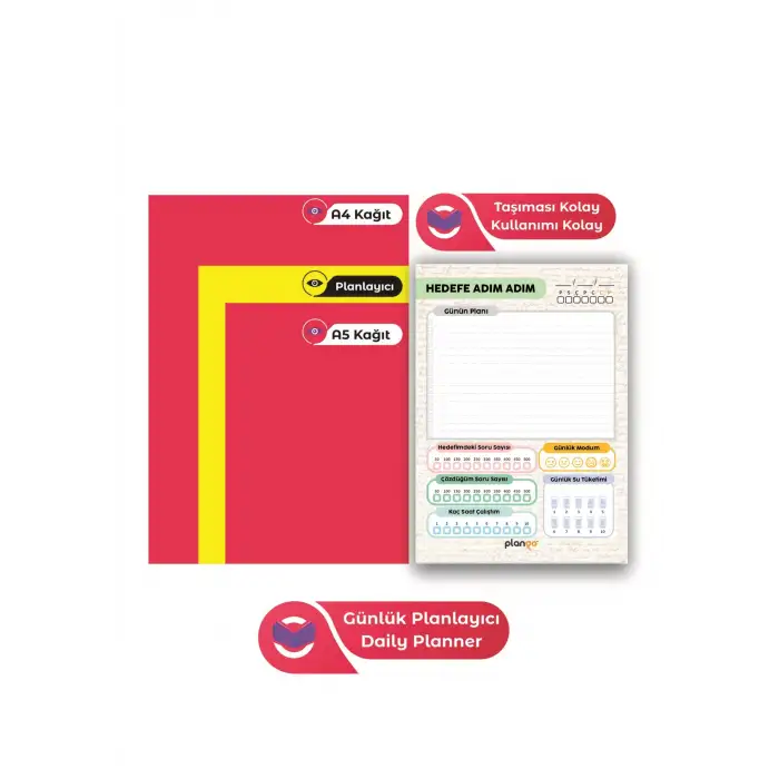Plango Sınav Planlayıcı Model 1 - Çek Kopar Sınav Planlama Defteri - Sınav Planlama