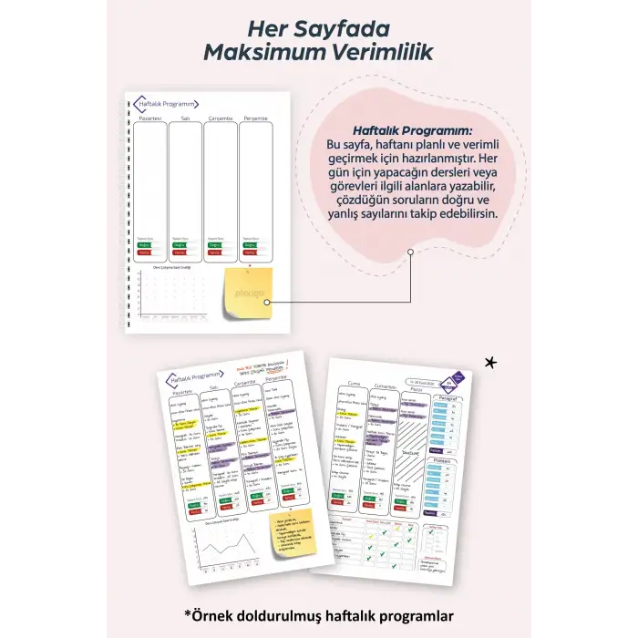Plango Planlama Defteri TYT - AYT - LGS - KPSS Sınav Planlama Defteri