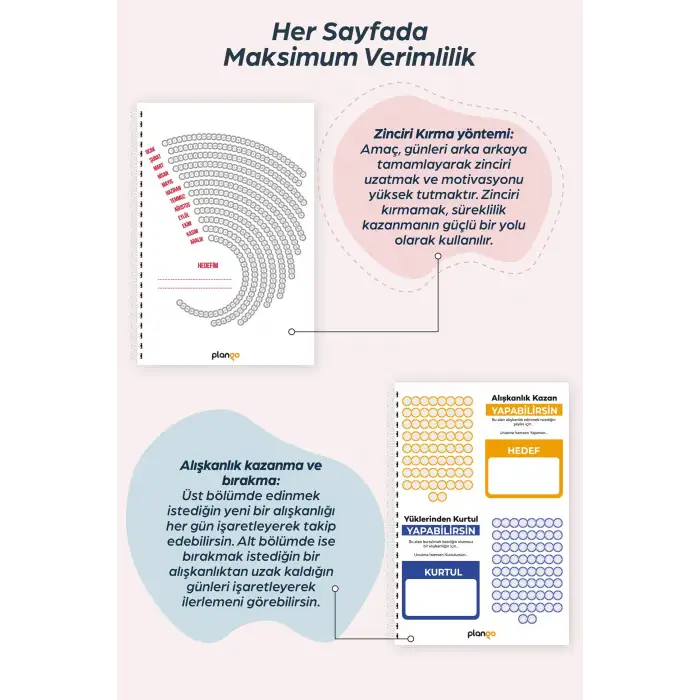 Plango Planlama Defteri TYT - AYT - LGS - KPSS Sınav Planlama Defteri