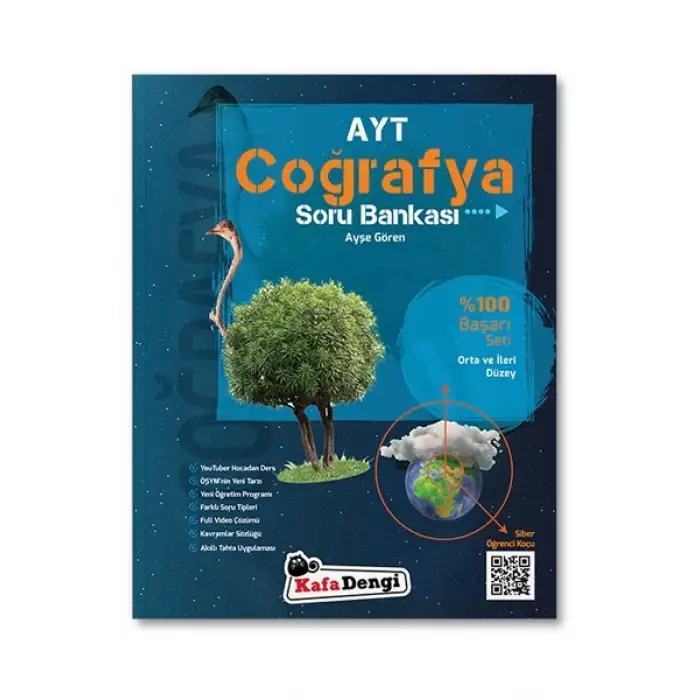 AYT Coğrafya Soru Bankası Yüzde 100 Başarı Kafa Dengi Yayınları