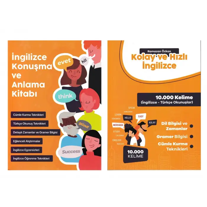 İngilizce Konuşma ve Anlama Kitabı + Kolay ve Hızlı İngilizce - 2 Kitap -  Ramazan ÖZKAN