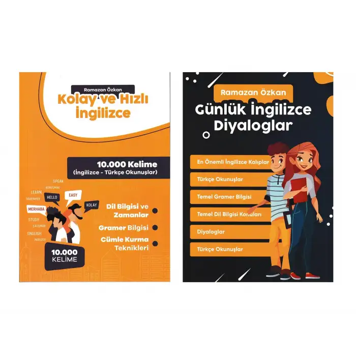 Günlük İngilizce Diyaloglar – Kolay ve Hızlı İngilizce (2 Kitap) - Ramazan ÖZKAN
