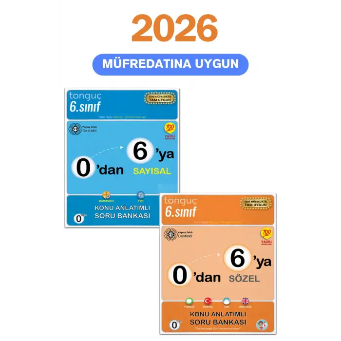 0dan 6ya Konu Anlatımlı Soru Bankası Seti - Tonguç Yayınları
