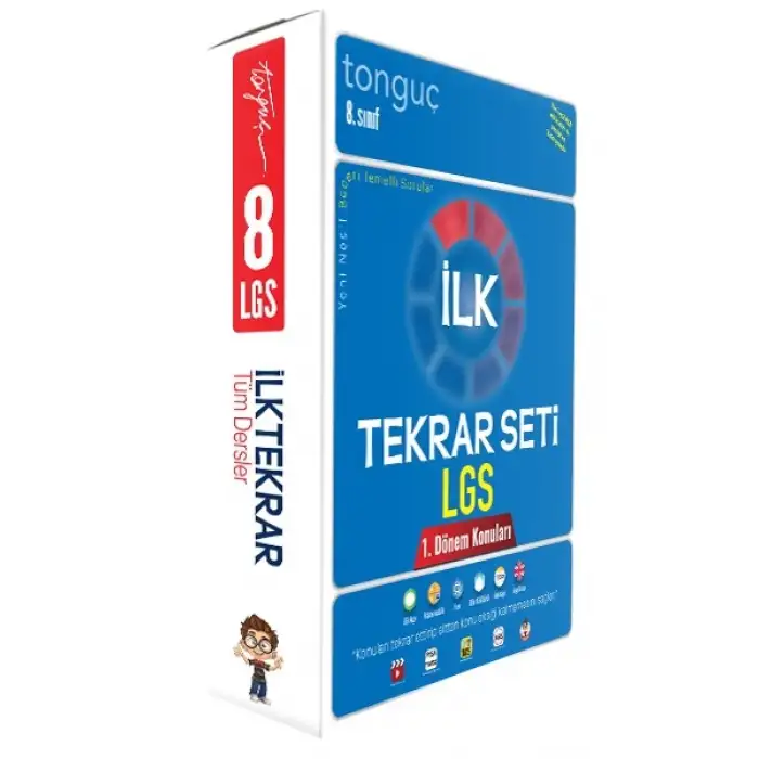LGS İlk Tekrar  Soru Bankası Seti - 3 Kitap - 1. Dönem Konuları Tonguç