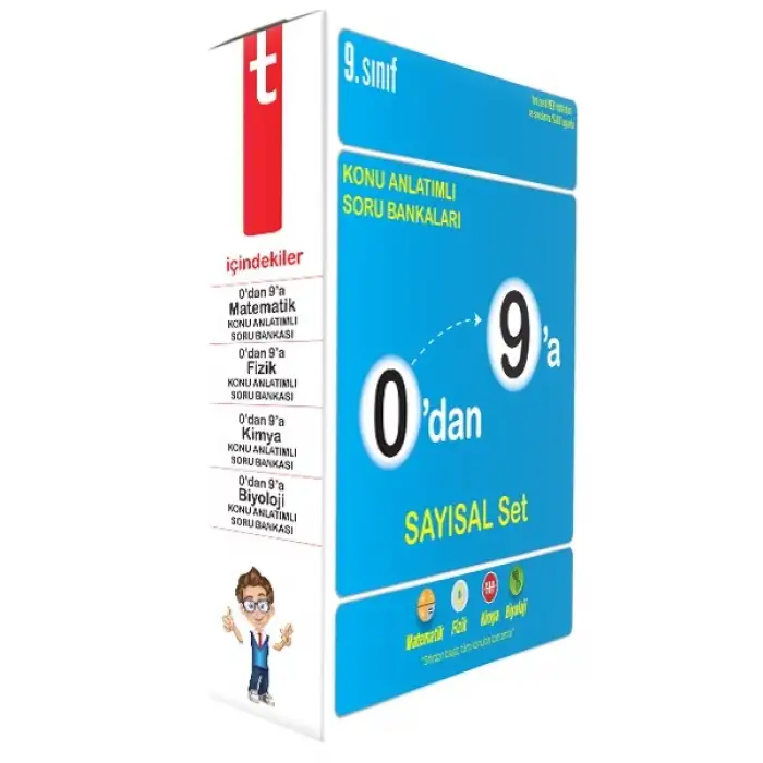 0dan 9a Konu Anlatımlı SAYISAL Soru Bankası Seti - Tonguç Yayınları