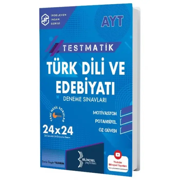 Testmatik AYT Türk Dili Ve Edebiyatı Deneme Sınavları Bilinçsel Yayınları