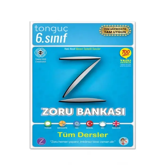 6. Sınıf Zoru Bankası Tüm Dersler Soru Bankası - Tonguç Yayınları