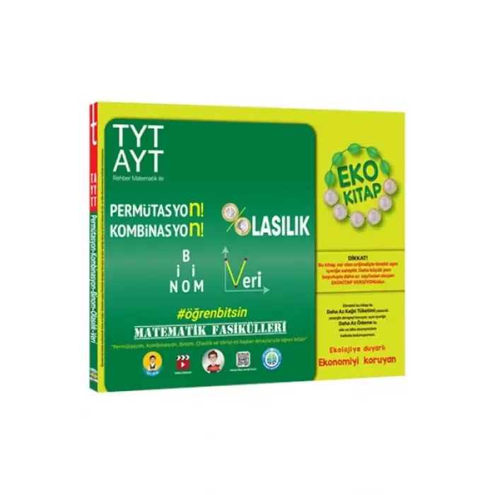 TYT-AYT Matematik Fasikülleri-Permütasyon, Kombinasyon, Olasılık, Binom, Veri EKO