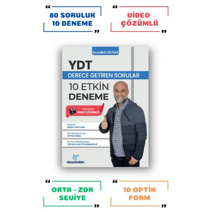 YDT - Derece Getiren 10 Etkin Deneme - Nurullah ÖKTEM