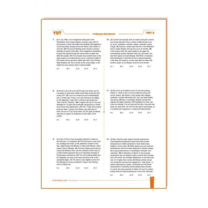 2026 YDT Skılls Lab Soru Bankası Benim Hocam Yayınları