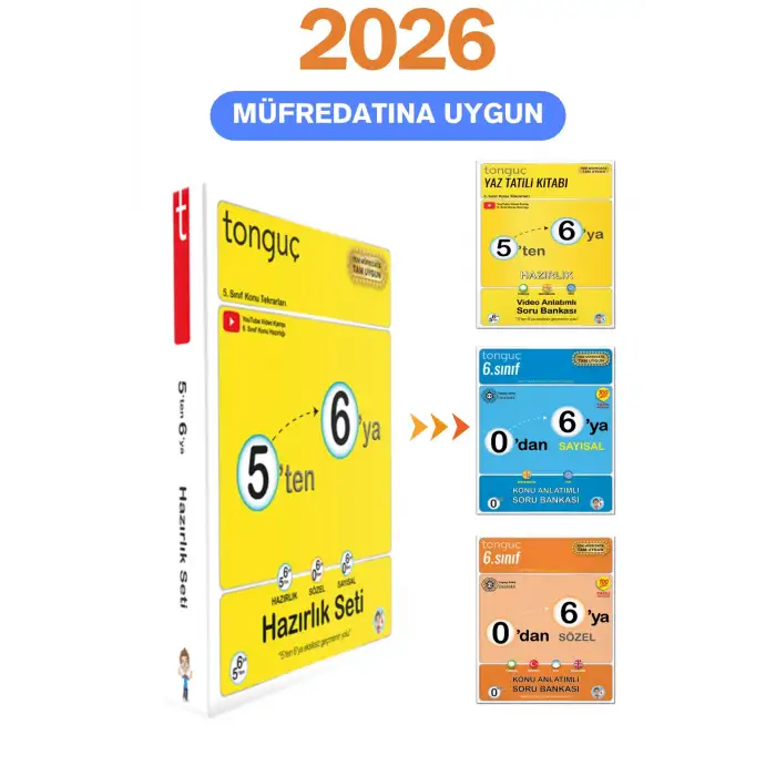 5ten 6ya Hazırlık Seti - Tüm Dersler - Tonguç Yayınları