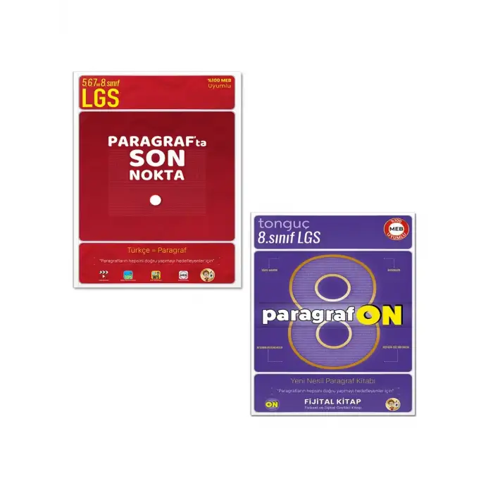 ParagrafON + Paragrafta Son Nokta LGS Paragraf Soru Bankası - Tonguç Akademi